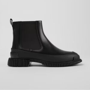 Camper Pix Black Leather Chelsea Boots